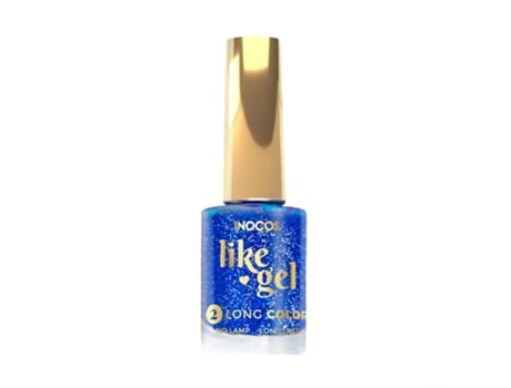 Verniz de Gel INOCOS Like Gel 150 Azul Glitter Jazz