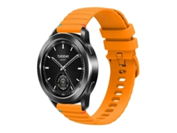 Pulseira De Silicone De 22 Mm Com Costura Ondulada Em Pontos.