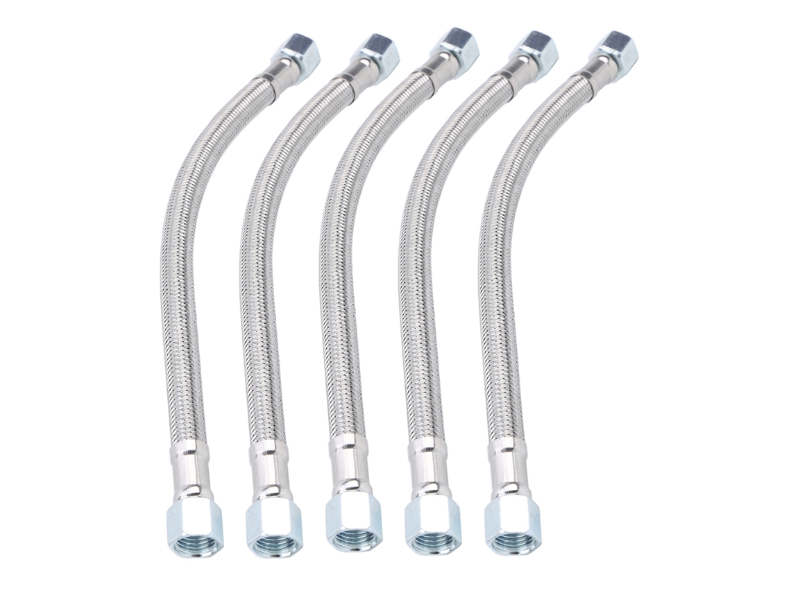5pcs 14x1.5 Rosca Feminina Manguera Compressor Ar Sem Óleo Silencioso Linha Tubo 45cm