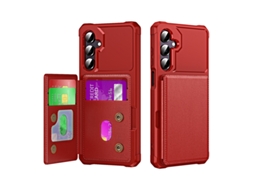 Capa Para Samsung Galaxy S25 Ultra Cobertura Total Vermelho Czhhmart