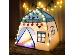Tenda Infantil para Play Tenda Interior Quarto Infantil Segurança Ao Ar Livre Não Tóxico Bdlazullâmpada Estrela BDL