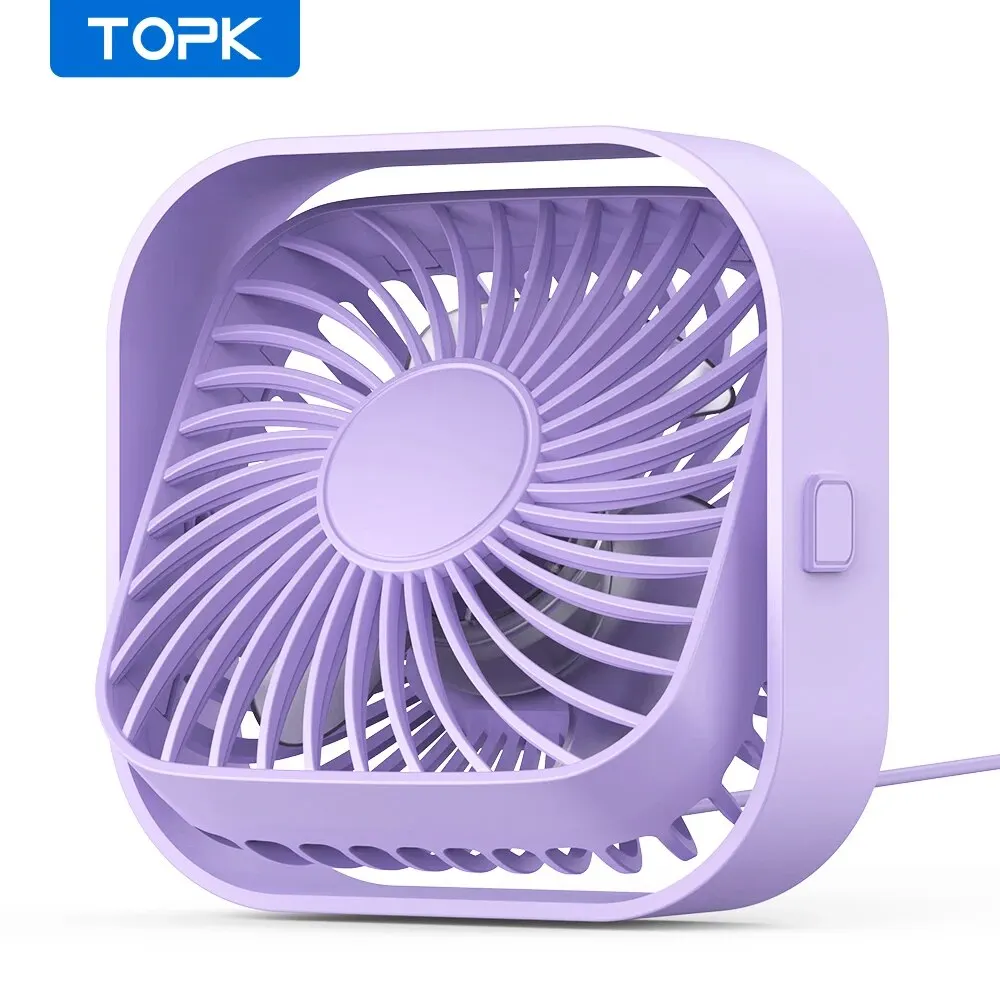 (roxo) Mini Ventilador Portátil Usb Silencioso