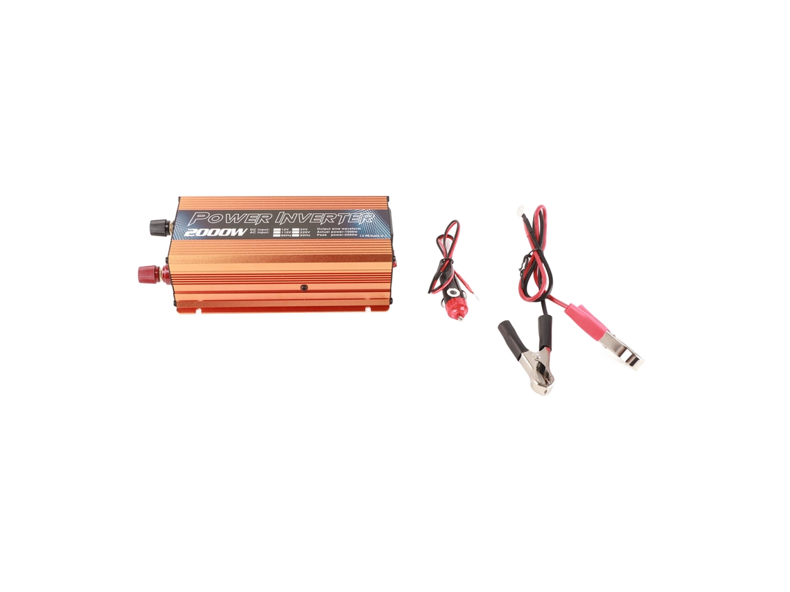 Inversor de Energia para Carro 2000w Onda Senoidal Modificada 12v Dc para 220v Ac YURU