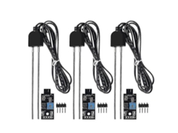 Conjunto De 3 Sensores Umidade Do Solo Com Sonda Resistente À Corrosão E Módulo Saída Sinal Digital Analógico. Aquaforge