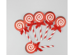 Eleve O Seu Espírito Natalino Com 6 Bastões De Doces Vibrantes Em Vermelho E Branco, Decorações Festivas Para Uma Experiência De Natal Inesquecível (f