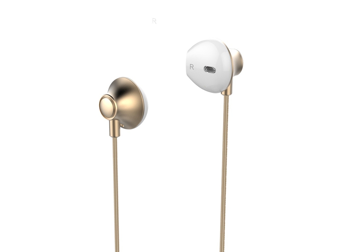 Ep1785 Auscultadores Estéreo 3.5mm Com Microfone - Ouro