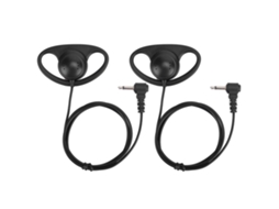 Aetheria 2pcs Fone de Ouvido de Gancho Auricular 3.5mm Sem Microfone Apenas para Ouvir