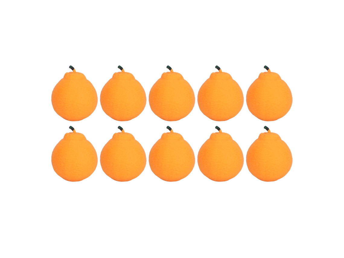 10pcs Brinquedos De Squeeze Laranja Realista Cute Fruta Para Alivio De Estresse 6cm
