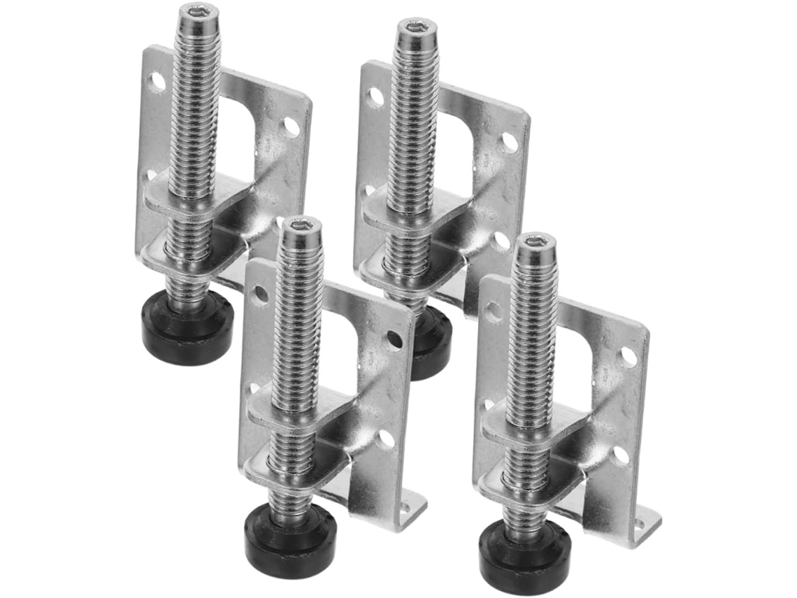 Conjunto De 4 Extensores Niveladores Mesa Reforçados Para Bancadas E Pés Armários, Ajustáveis