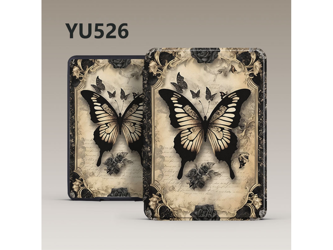 Capa Para Kobo Clara Color 6'' N367, Retro Com Alça - Borboleta - Eifson (compatível)