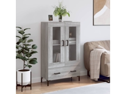 Vidaxl Armário Alto Derivados De Madeira 69,5x31x115cm Cinza Sonoma