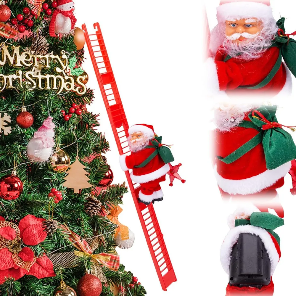 Novo Papai Noel Musical Subindo Escadas Rolantesvayotoy