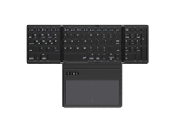 B055 Teclado Portátil Dobrável Compatível com Bluetooth Teclado Universal para Laptop Tablet Sem Fio com T TAISHENGDA