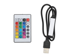 2026 controlador de Tira Led Rgb Bluetooth com Controle Remoto para Tiras Led de 4 Pinos 5v Usb