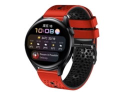 Pulseira De Silicone Perfurada Bicolor De 22 Mm Para Huawei Watch 3