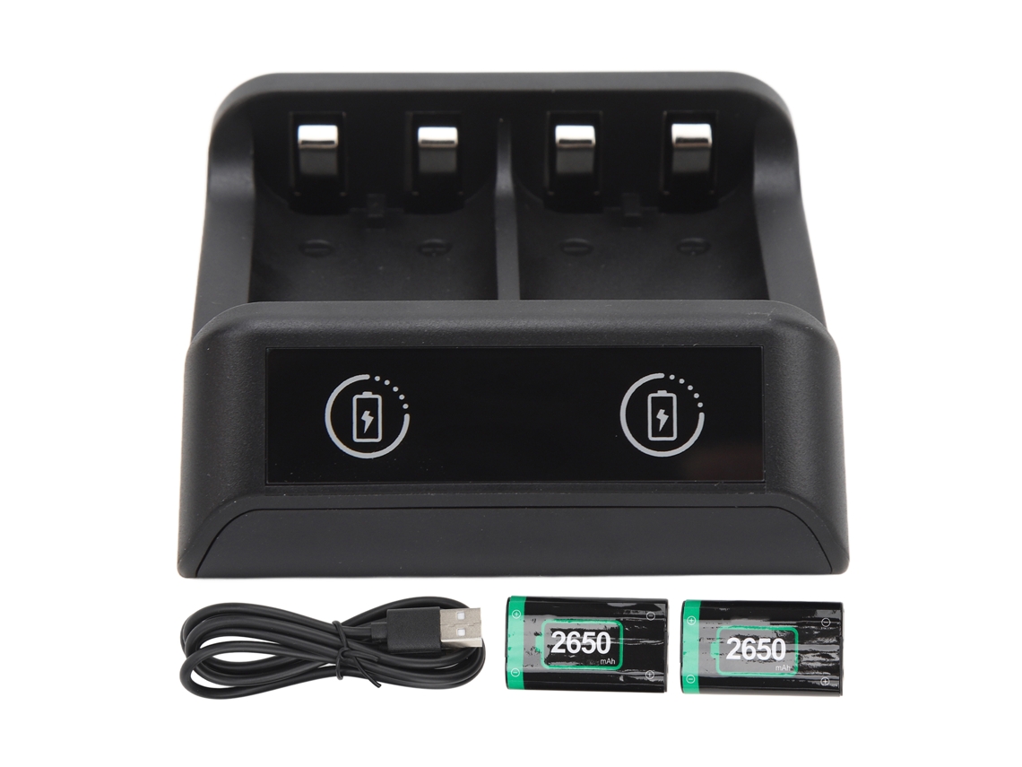 Ats batserias Recarregáveis para Controlador Xbox Series X/s 2650mah Carga Rápida com Indicador Led