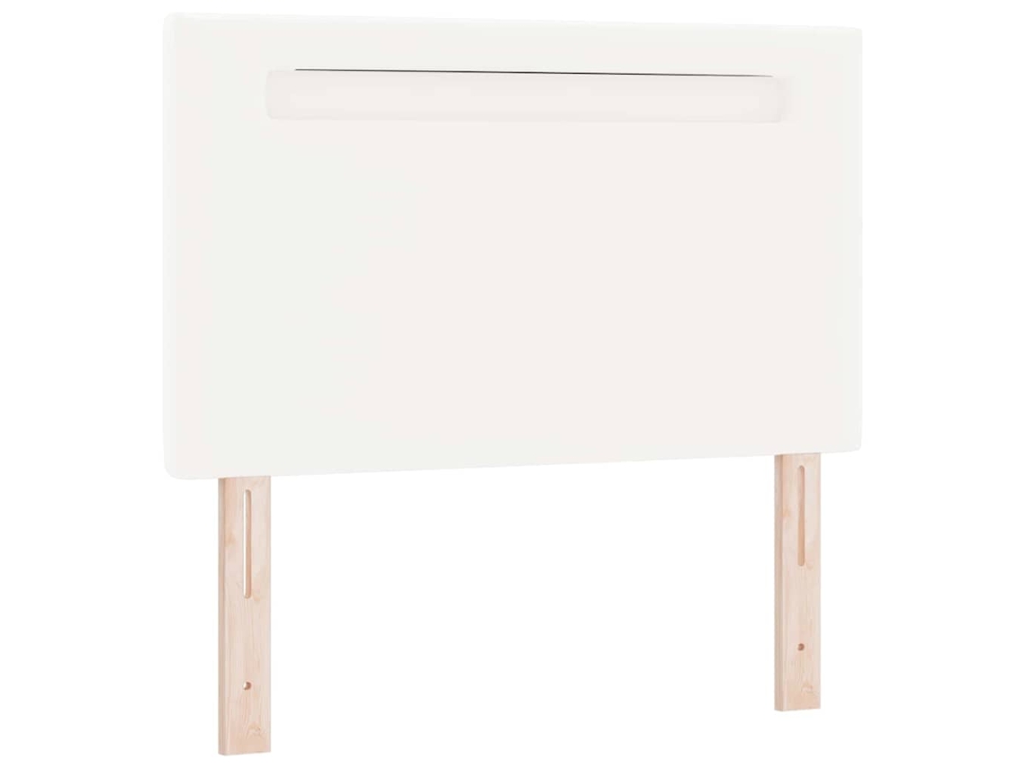 Cabeceira de LED branca de 100 cm em couro sintético MAISON EXCLUSIVE