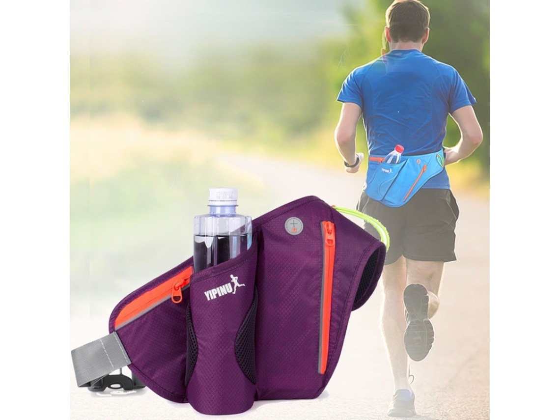 Garrafa de água multifuncional para esportes ao ar livre, bolsa de cintura para corrida para homens e mulheres, bolsa de cintura Slowmoose.
