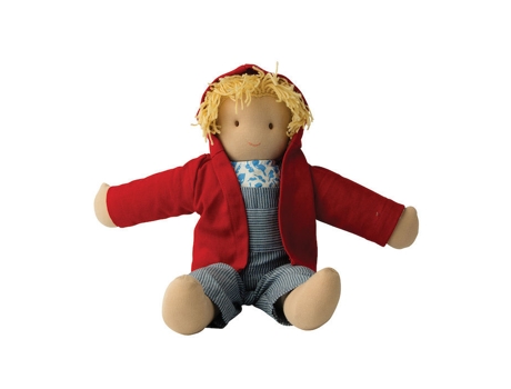 Boneca Waldorf de Algodão Orgânico 40Cm Lou BABYLONIA