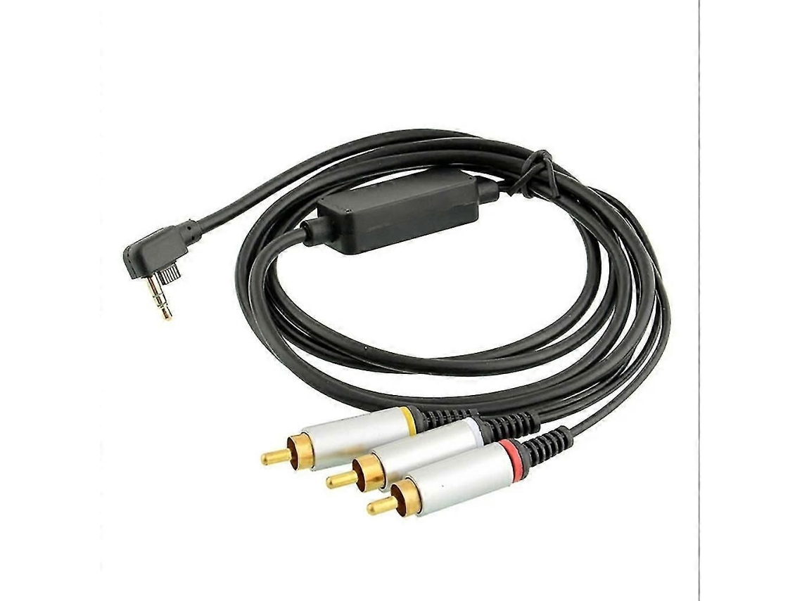 Cabo Av Preto Adaptador De Componente Hdtv Compatível Com Psp2000 E Psp 3000