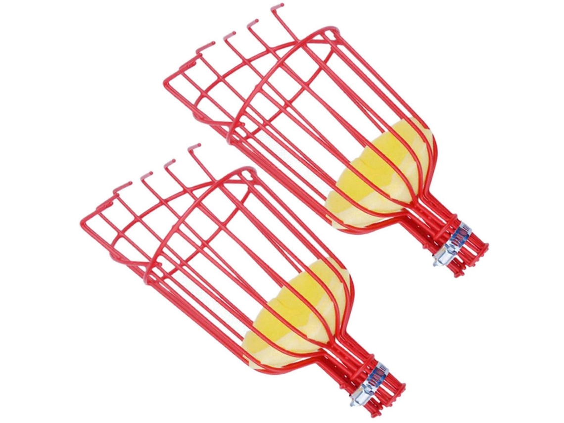 2x Cabeça De Colheitadeira De Frutas Metálica Outdoor Ferramentas Jardinagem Colheita