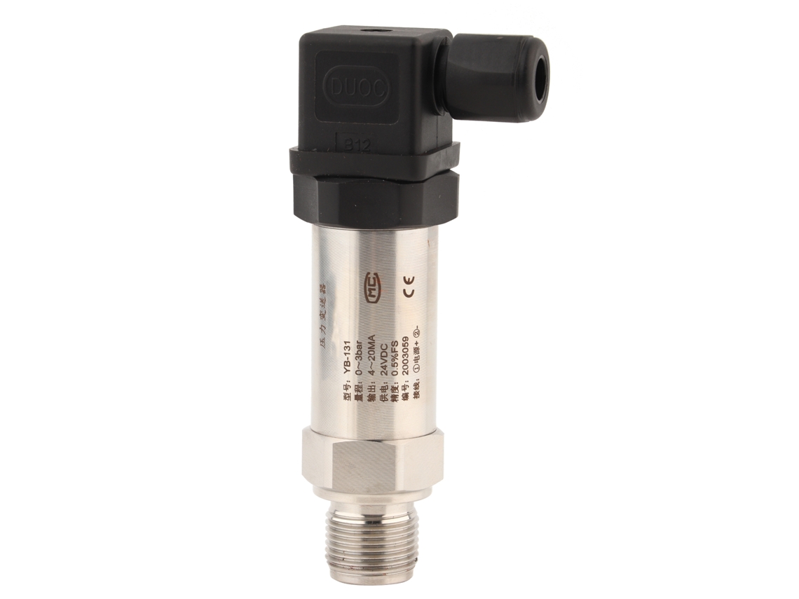 Transmissor de pressão 24VDC 0 3bar 4 20mA sensor transdutor para água gás óleo IP68