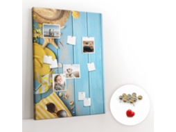 Painel De Cortiça Para Parede Acessórios De Praia Para O Escritório Espelharte (100x140 Cm)