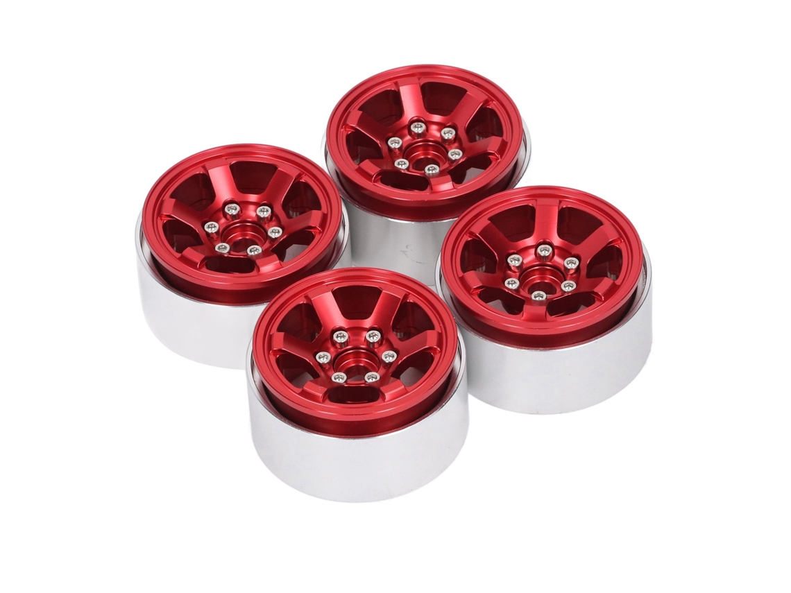 Roda Rc Laxiscreed 1.9" Em Aço E Alumínio Para Modelismo De Alta Performance