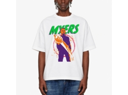 Rockinstone Halloween Colorful Myers White Adult T-shirt Size:xxxl