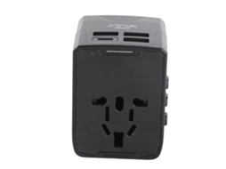 Adaptador Universal Viagem 4 Usb Carregamento Rápido