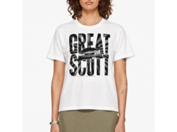Rockinstone Back To The Future Movie Great Scott White Adult T-shirt Size:m