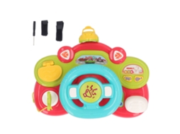 Primerox brinquedo Volante Musical para Bebê com Efeitos de Luz e Aprendizagem Multifuncional