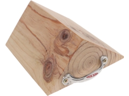 Protetor de roda de madeira maciça 20x16x9 cm antiderrapante para carros e caminhões