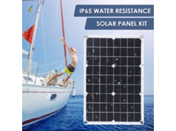 Painel Solar Flexível 30w Dc 9v/18v com Controlador Led 10 50a Usb/type C Ip65 Portátil