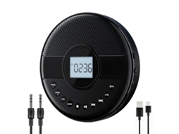 Leitor de Cd com rádio e caixa de som AQUAFORGE, atualizado com Bluetooth e LED