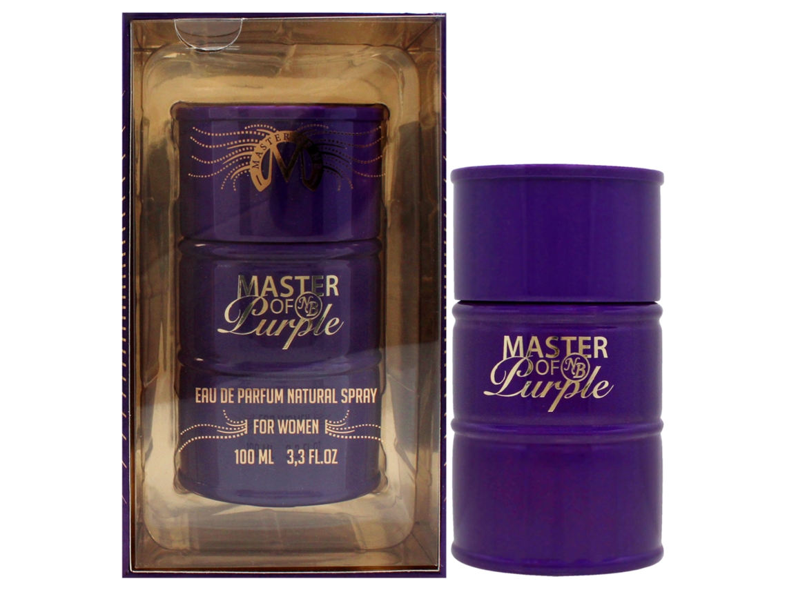Master of Purple da NEW BRAND para mulheres - spray EDP de 3,3 onças