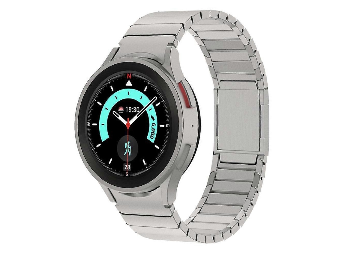 Pulseira De Aço Inoxidável Com Fecho Magnético De Uma Conta Para Samsung Galaxy Watch 4/5/6/7