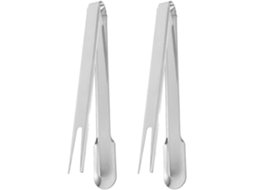 Pinça De Cozinha Labrimp Aço Inoxidável, 2 Peças, Para Churrasco, Design De Cabeça Dupla, Fácil De Limpar E Versátil