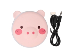 Aquecedor De Mãos Portátil Usb Com Banco De Energia E Espelho Bonito