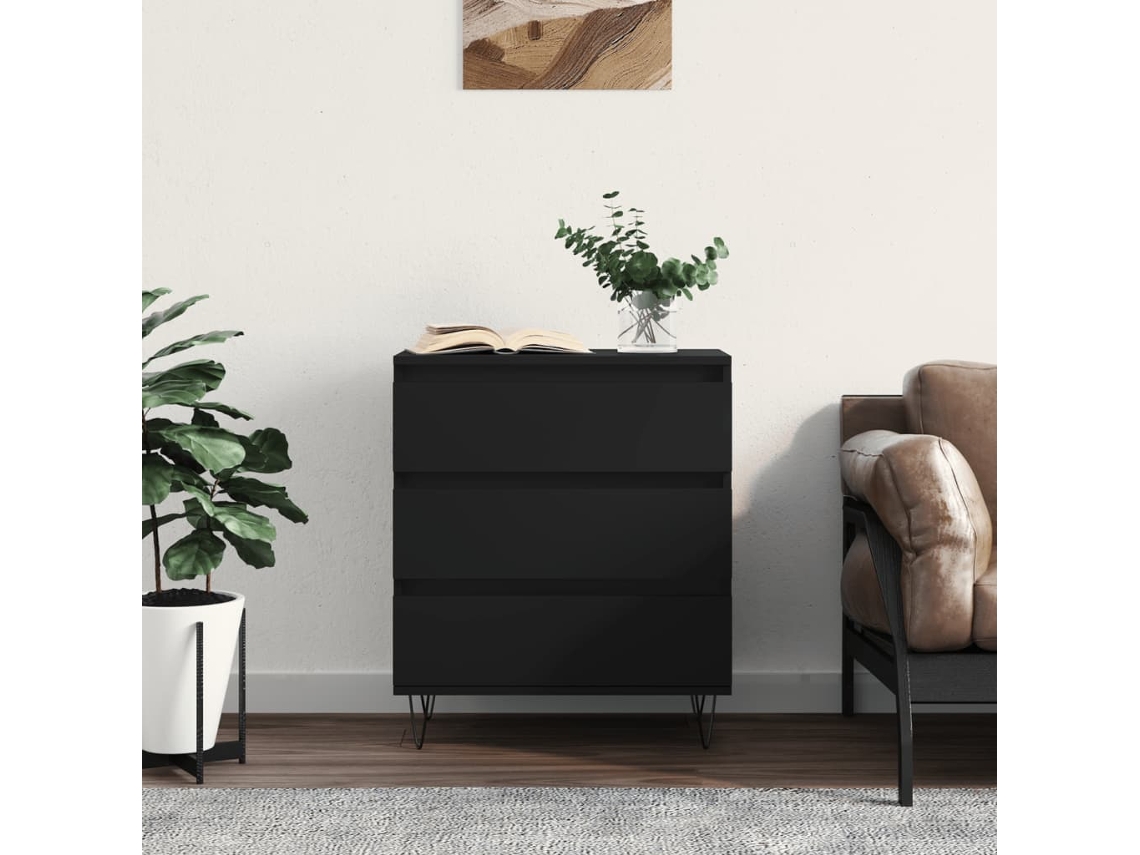 Aparador 60x35x70 cm Derivados de Madera Negra