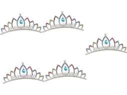 Conjunto De Coroa De Casamento Elegante De 5 Peças Com Strass Para Noiva, Tiara Para Celebrações E