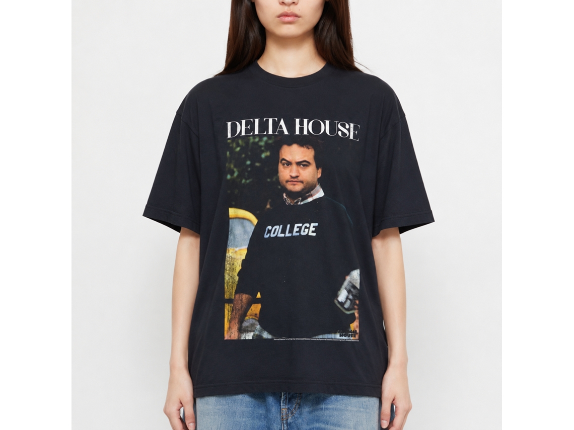 Rockinstone Animal House Movie D House Navy Adult T-shirt Size:m