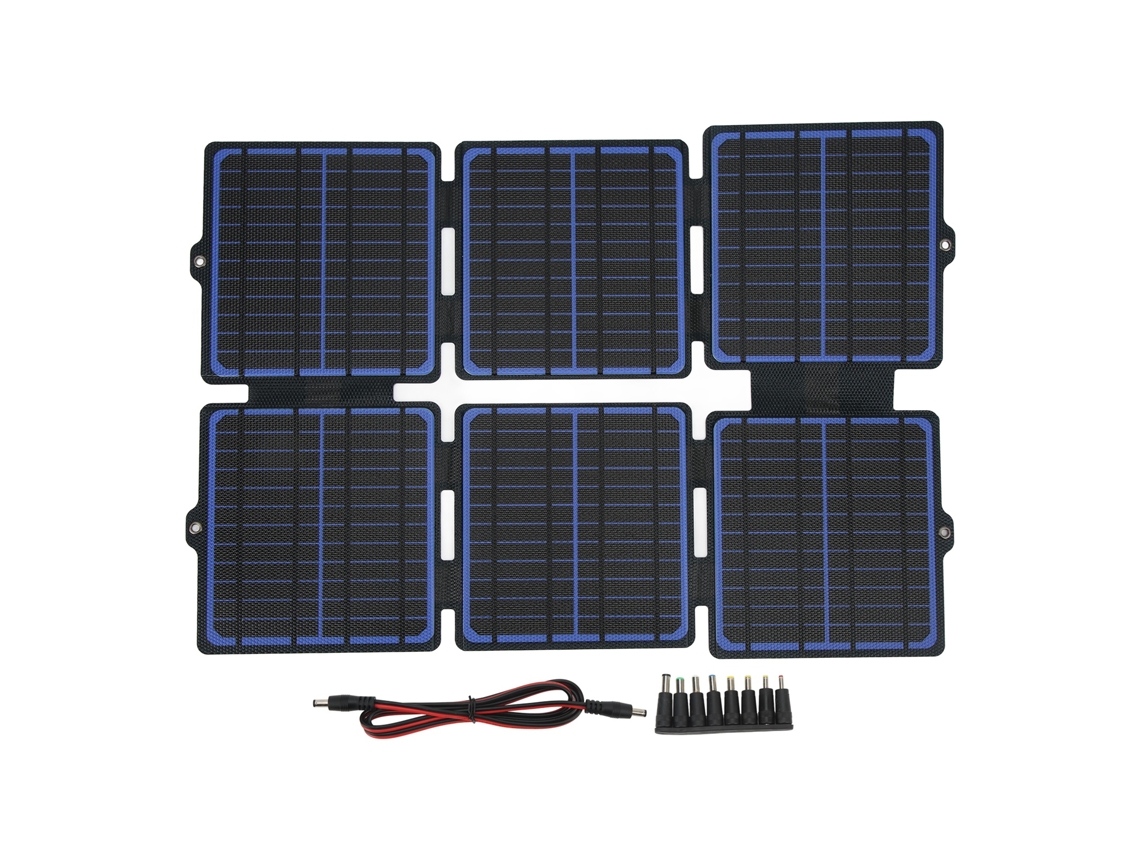 Laxiscreed Pacote Solar Dobrável De 30w Em Silício Monocristalino Com Laminação Etfe E Saída Múltipla De Tensões