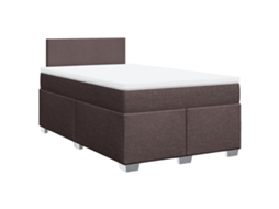 Box Spring Bed, Box Spring Beds Vidaxl Marrom Tecido (120 X 200 Cm)