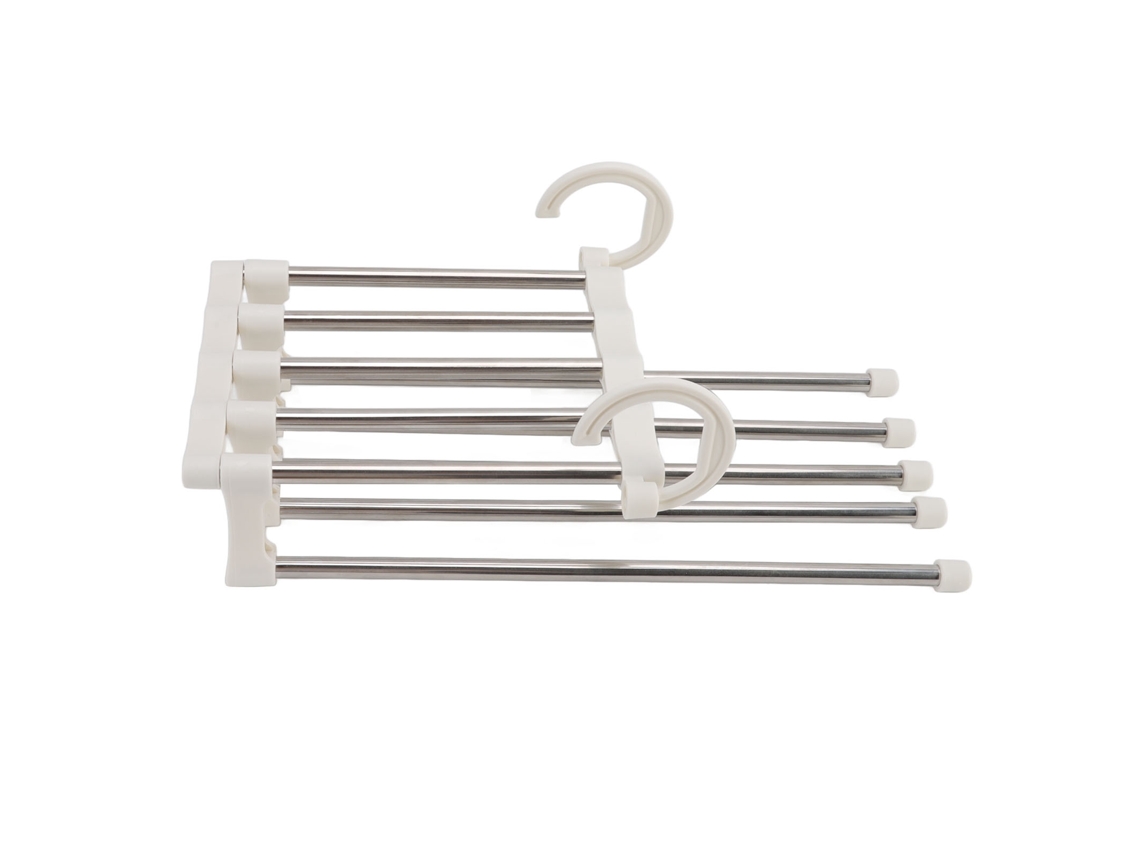 Cabide de Calças Inox Plegável Multicamadas