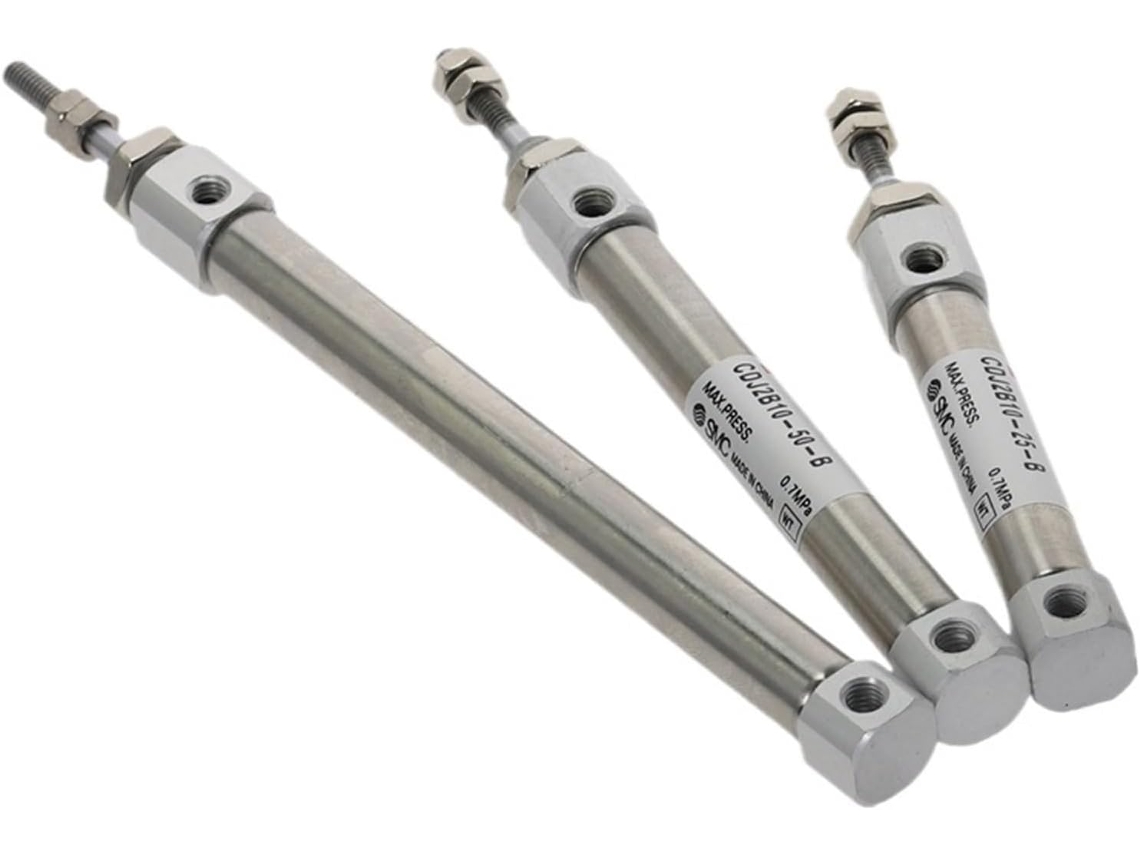 Mini Cilindro Pneumático Tipo Cdj2b, Haste Simples, Dupla Ação, Diâmetro 10mm, Curso De Ar 10~150mm, Cdj2b10, 1 Unidade