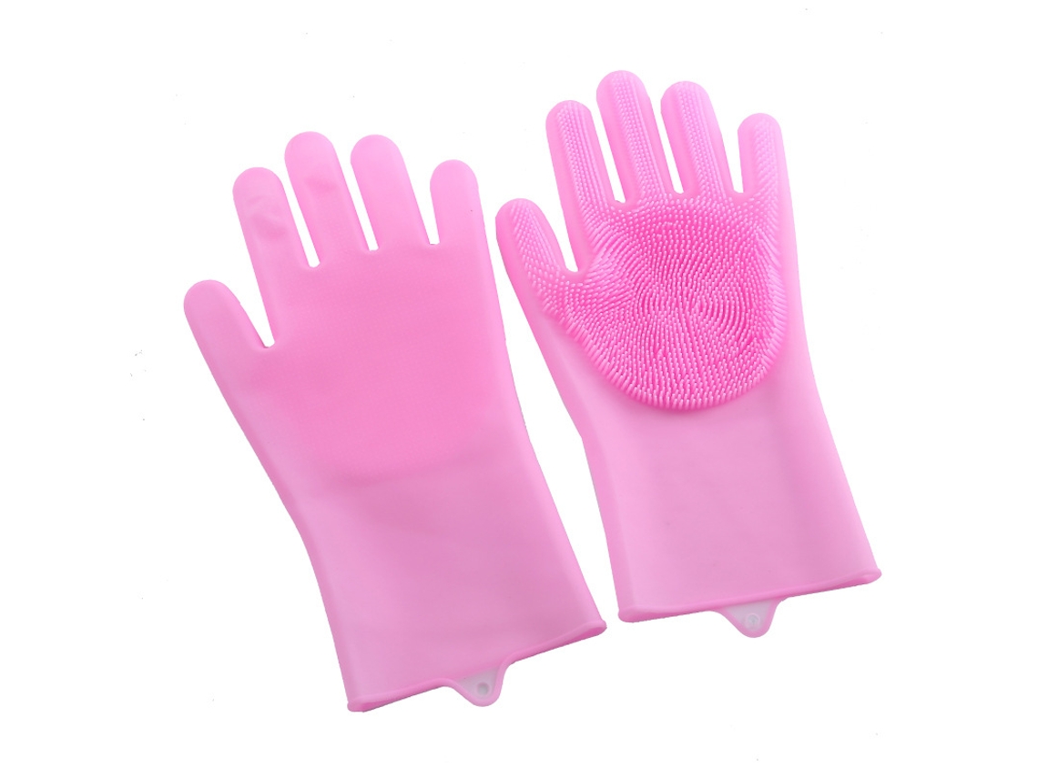 Luvas De Esponja Para Limpeza Louça, Luvas De Silicone Reutilizáveis​​ Para Esfregar