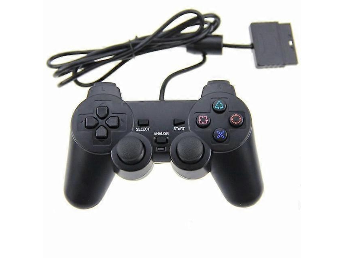 Controle Com Fio Para Ps2, Gamepad Com Dupla Vibração, Controle Transparente, Gamepad, Joystick Para Sony Playstation Ps2. Hengjian