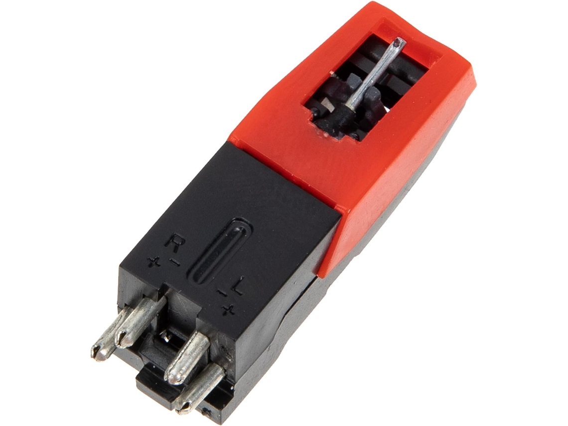 Agulha Para Toca-discos, Fácil Instalação, Resistente, Em Abs Vermelho E Alumínio.
