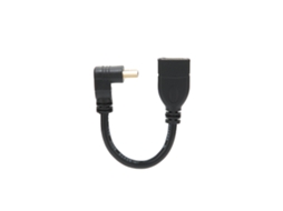 Cabo Extensor Adaptador de Interface Multimídia Hd Macho para Fêmea com Ângulo de 90 Graus para Computador Tv CHABERLU